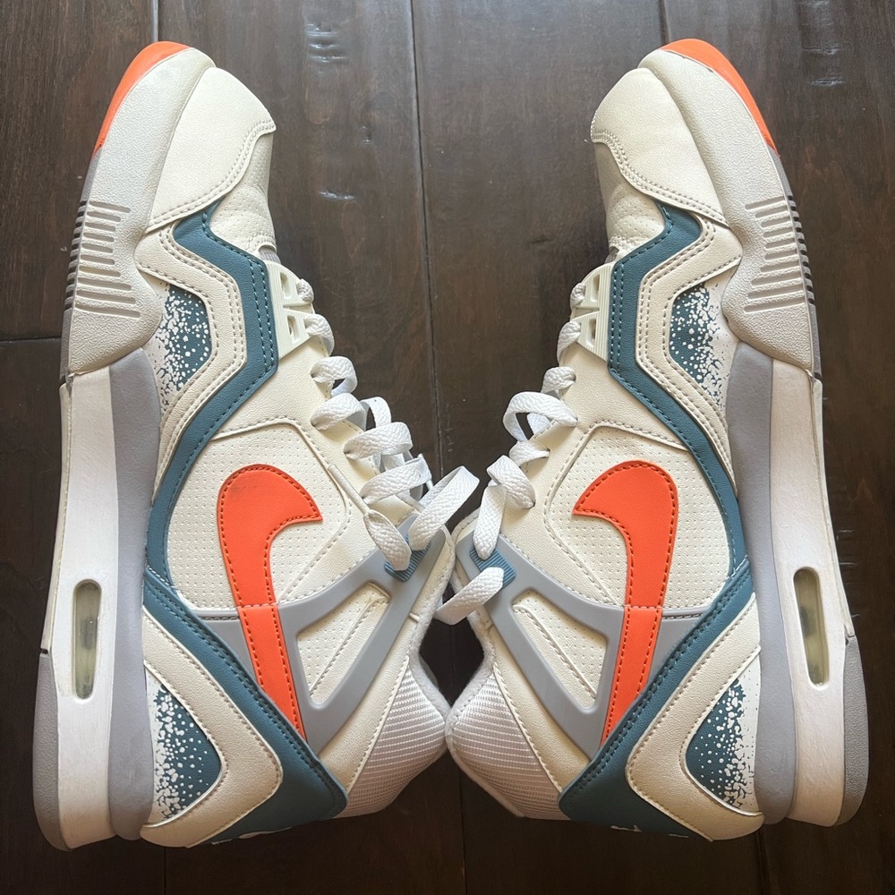 Nike Air Tech Challenge II 2 White Clay Blue Agassi Size 10